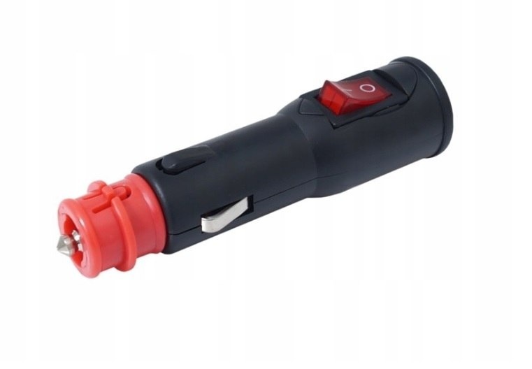 WTYCZKA EURO/DIN Z WŁĄCZNIKIEM I BEZPIECZNIKIEM 12/24V MAX 15A WTYCZKA EURO/DIN Z WŁĄCZNIKIEM I BEZPIECZNIKIEM 12/24V MAX 15A