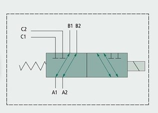 Zawór 6/2-drożny SWV-E-05-12V