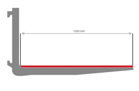 Magnetyczne nakładki na widły wózka widłowego 1200x80