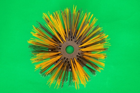 SZCZOTKA BOCZNA TALERZOWA MIX PPN/STAL 320x500mm 320/500 DO ZAMIATARKI PLASTIK/DRUT DO ZAMIATAREK