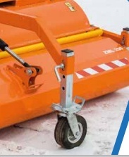 Pionowa podpora koła z regulacją wysokości do zamiatarki ZML